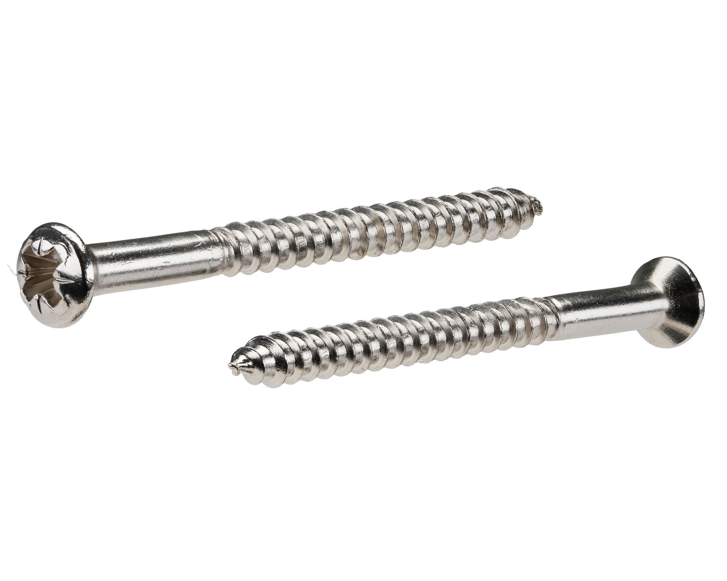 DIN 7995 Pozi 2,5x12 Messing vernickelt